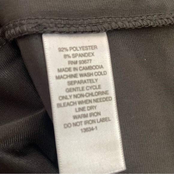 Arizona dress black crushed velvet square mock neck above knee NEW short SZ SM - Picture 10 of 10